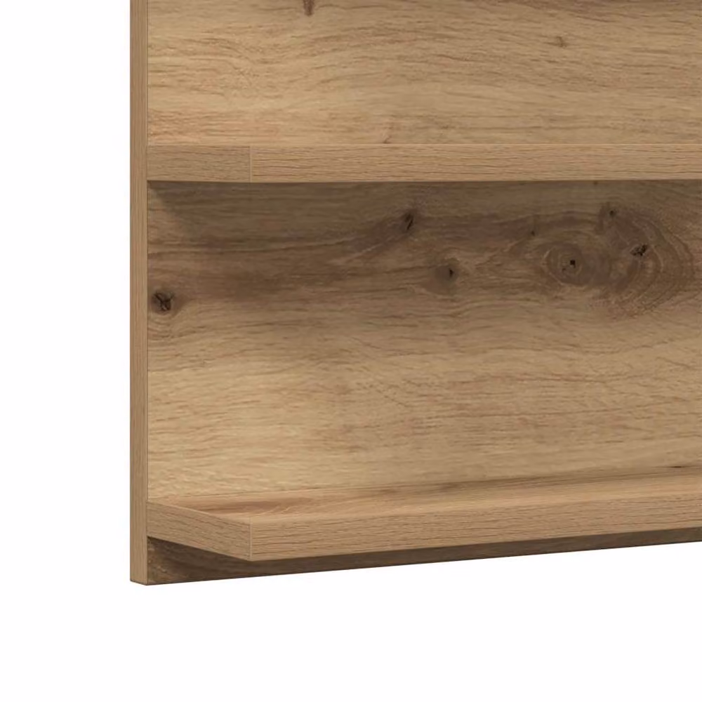 Berkfield Home Artisan Oak Bathroom Mirror Cabinet in Brown, W/D/H: 90 x 11 x 45 cm – 4