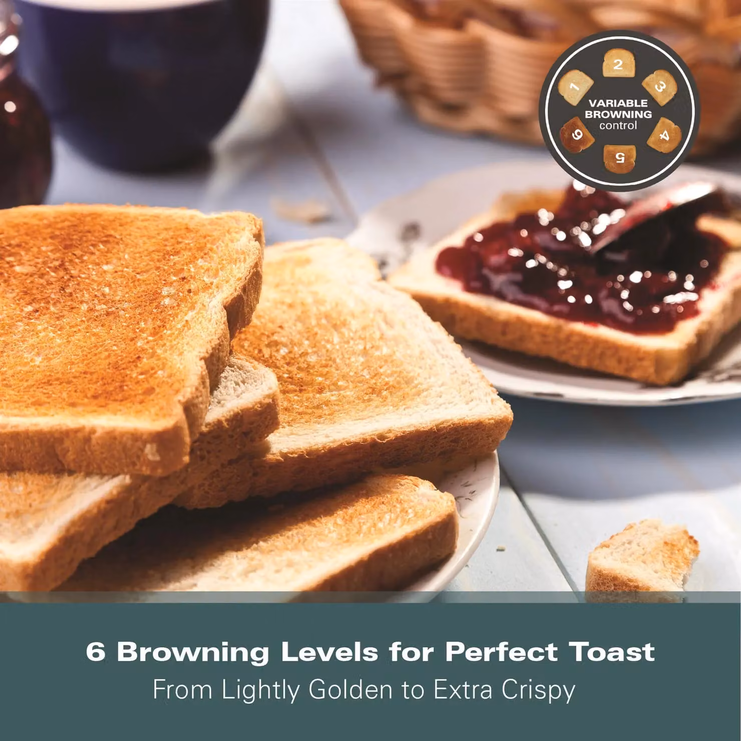 Hamilton Beach Essentials 4 Slice Toaster, 1300W, Black – 8