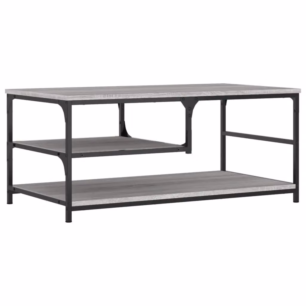Berkfield Home Grey Sonoma Coffee Table W/D/H: 90 x 49 x 40 cm – 2