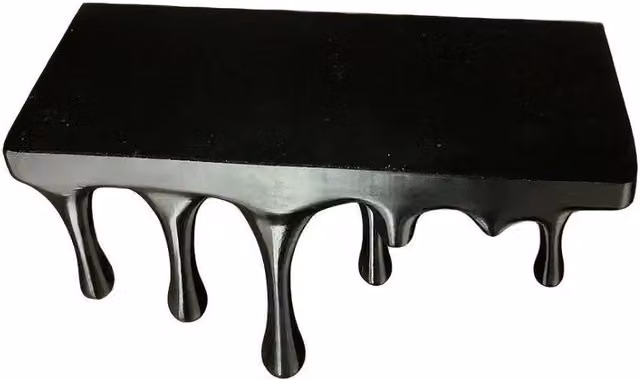SPETLEK 3D Printed Drip Floating Wall Mounted Shelf in Black – 1