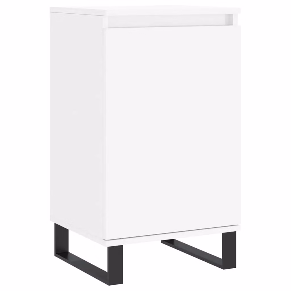 Berkfield Home Modern White Matt Sideboard in Engineered Wood W/D/H: 40 x 35 x 70 cm – 2