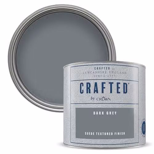 Crown Suede Dark Grey Paint Tester Pot Sample 125ml – 1