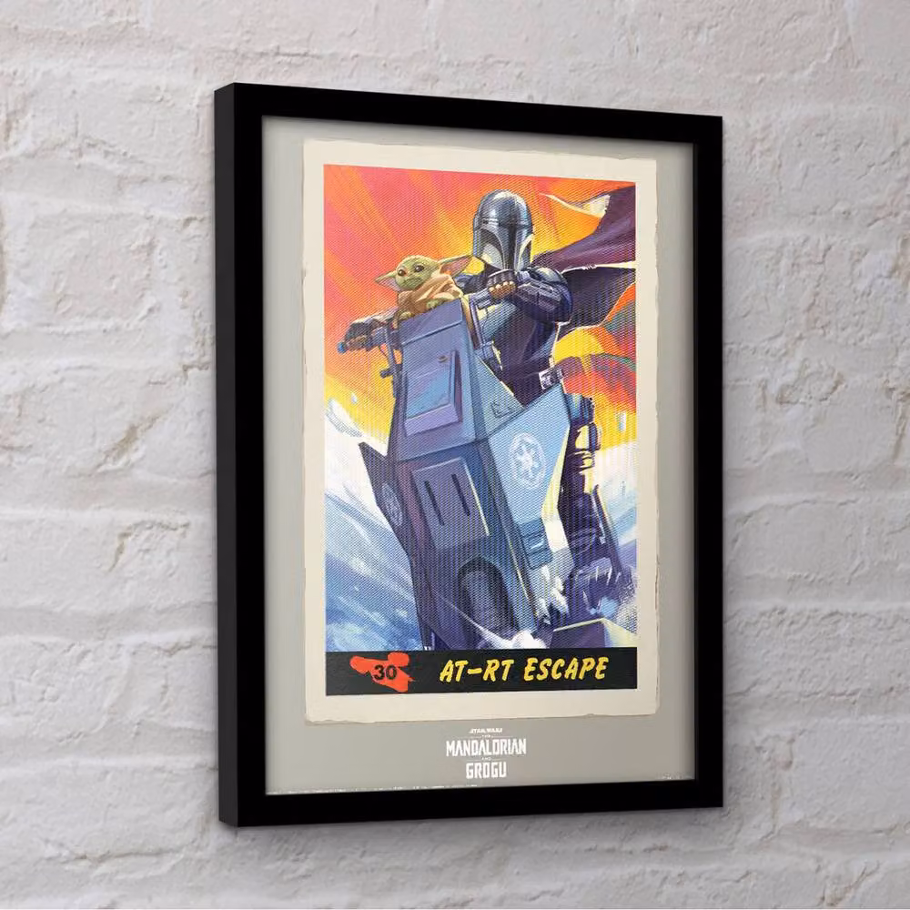 Star Wars AT-RT Escape Multicolour Framed Paper Poster – 3