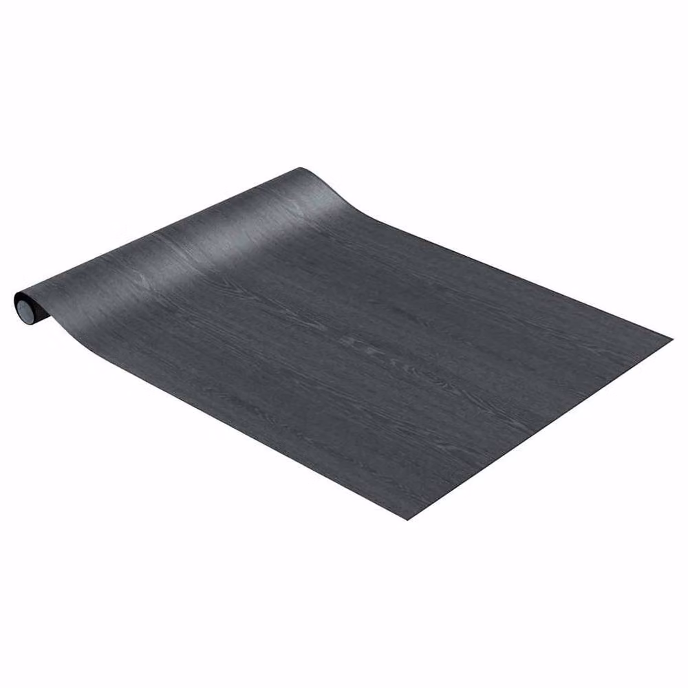Berkfield Home Self-adhesive Dark Wood Furniture Film in Black, W: 500 cm, H: 90 cm – 1