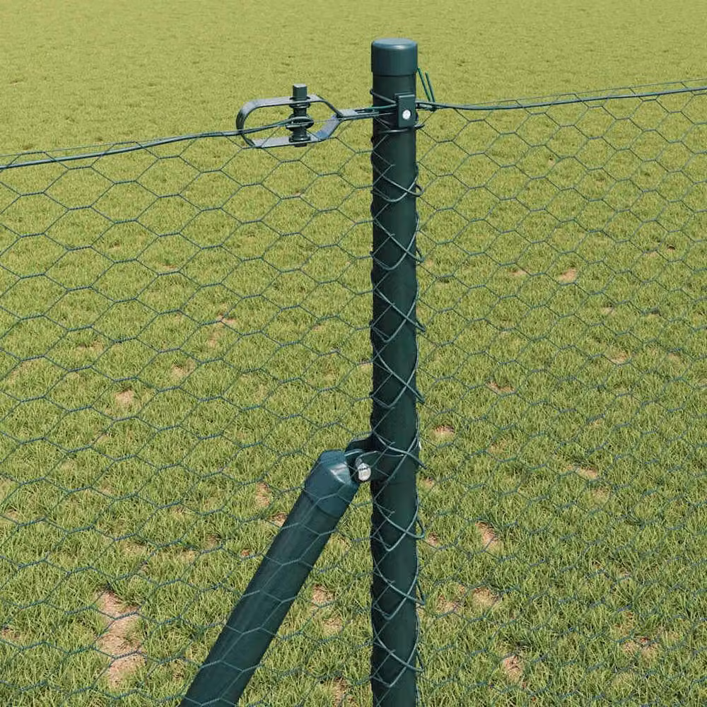 Berkfield Home Green Hexagon Steel Fence, 2 x 100 m – 3