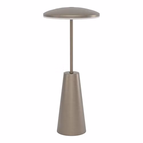 Eglo Piccola LED Outdoor Rechargeable Table Lamp in Bronze and White – 1
