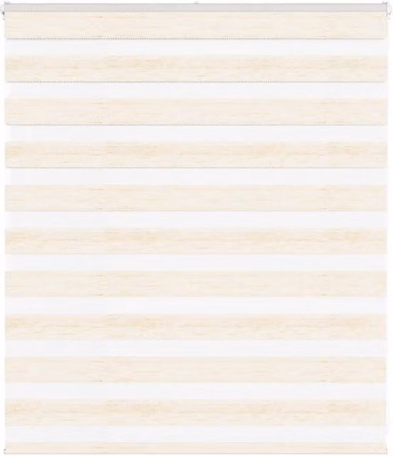 Berkfield Home Zebra Blind in Marble Beige, Polyester Fabric, W: 120 cm, H: 100 cm