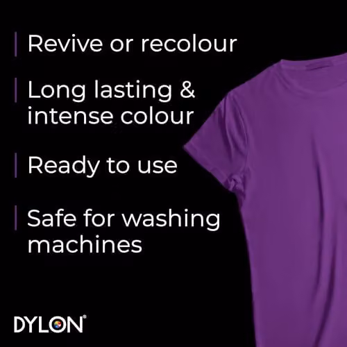 Dylon Fabric Dye Pods for Clothes and Soft Furnishings, Purple, 350g – 2