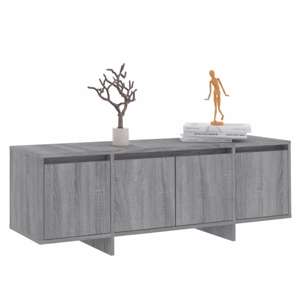 Berkfield Home Modern Grey Sonoma TV Cabinet W/D/H: 120 x 30 x 40.5 cm – 3