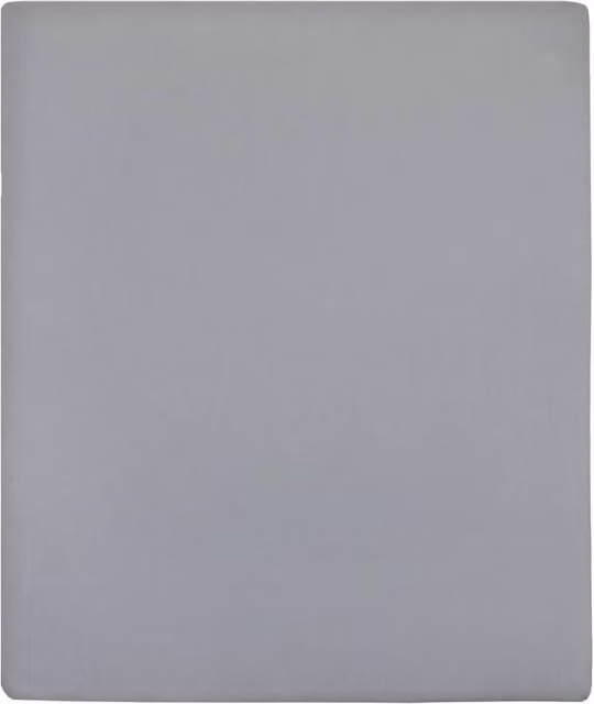 Berkfield Home Grey Jersey Cotton Fitted Sheets, 2 Pack, W: 160 cm, L: 200 cm