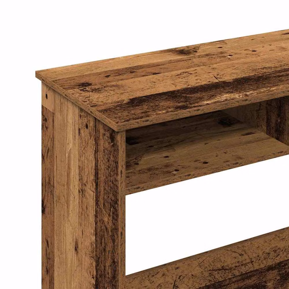 Berkfield Home Brown Rustic Writing Desk in Engineered Wood, W/D/H: 80 x 40 x 75 cm – 6