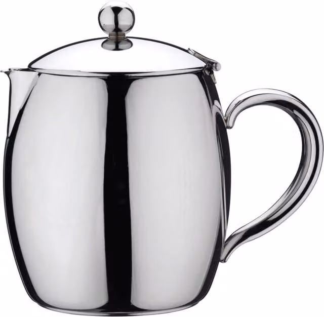 Café Stål Bellux 1.4 l Double Walled Stainless Steel Thermal Teapot with Infuser, Silver
