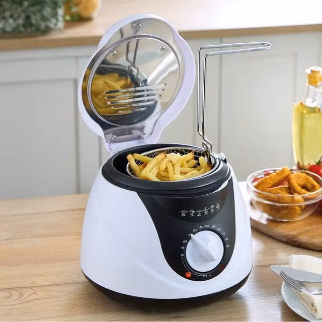 Basilico Small Deep Fat Fryer, 1L, White – 1