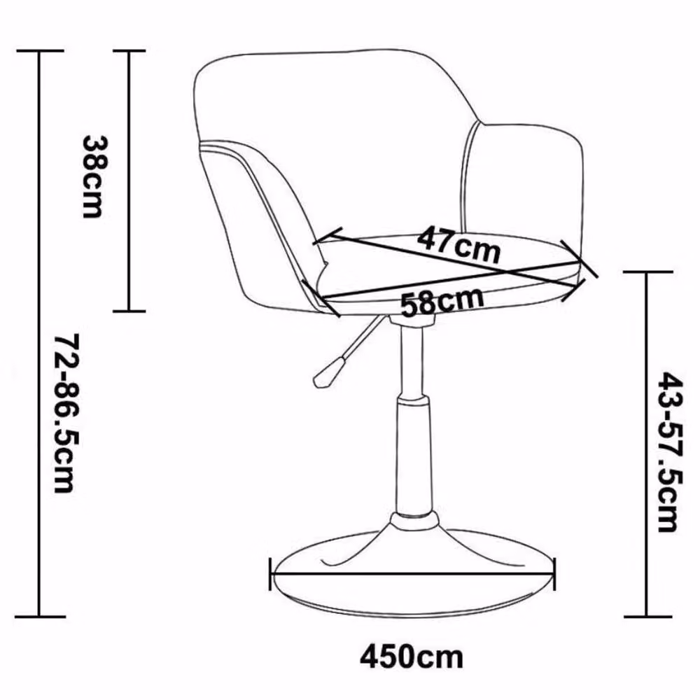 Nordara Black Padded Leather Style Salon Chair for Professionals – 2