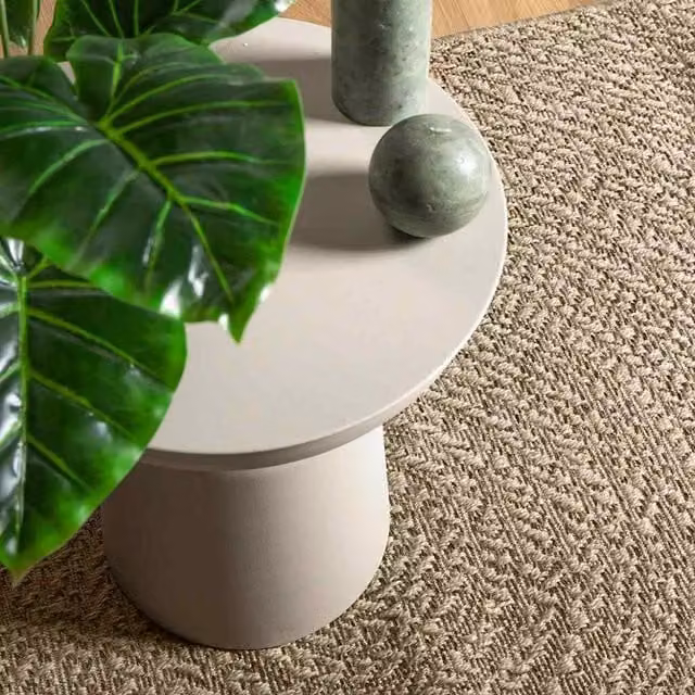 Berkfield Home ZIZUR Beige Jute Look Indoor and Outdoor Rug, W: 80 cm, L: 150 cm