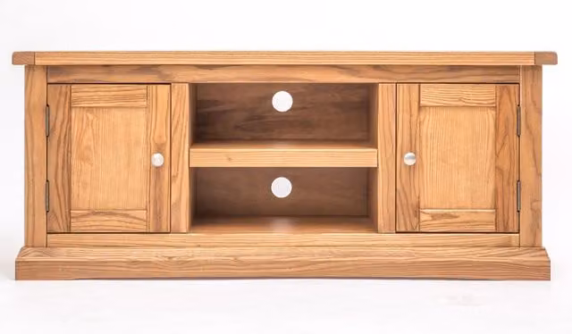 Cabinet Bits Salerno 2 Door TV Cabinet in Brown Lacquered Wood – 1