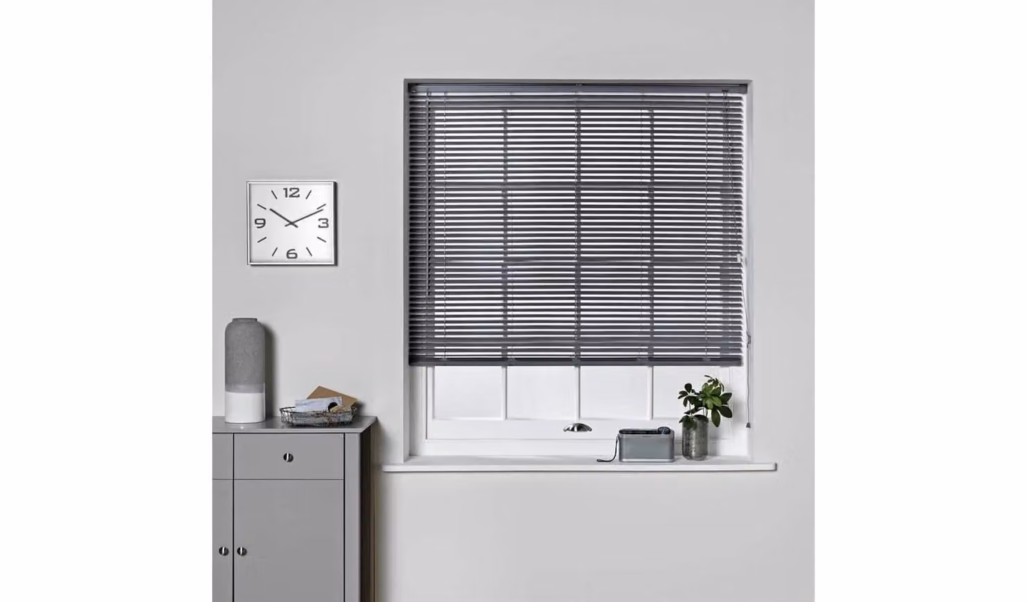 Argos Home Grey Plastic Venetian Blind W: 120 cm, H: 160 cm