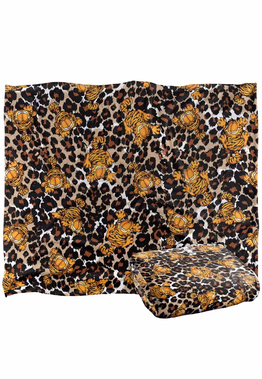 Trevco Garfield Wild Cat Silky Touch Super Soft Fleece Throw Blanket, White, W/D: 152 x 127 cm – 2