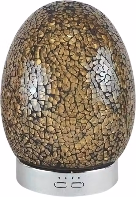 Aroma Haven Luxe Oval Electric Tabletop Aroma Diffuser in Bronze and Gold