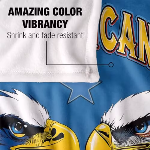 JQ Licensing James Piazza American Strong Eagles Silky Touch Super Soft Fleece Throw Blanket, Multicolour, W/D/H: 91 x 147 cm – 4