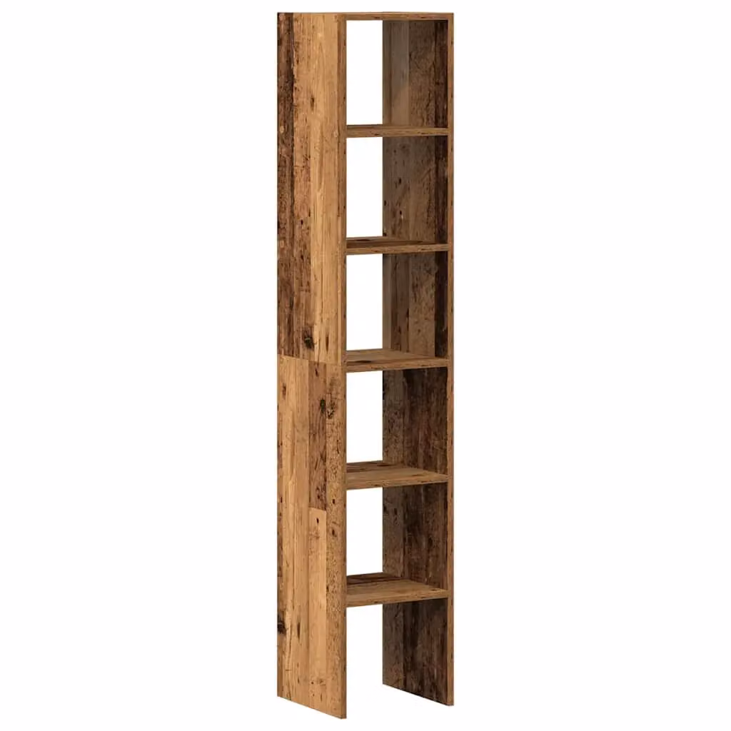 Berkfield Home Stackable Bookcases, 2 Pack, Brown Old Wood, W/D/H: 30 x 30 x 80 cm – 2