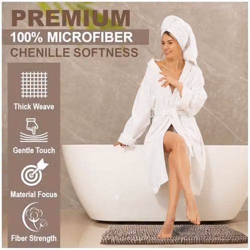 Gaveno Cavailia Miami Chenille Loop Faux Fur Bath Mat in Camel, W: 50 cm, D: 80 cm – 5