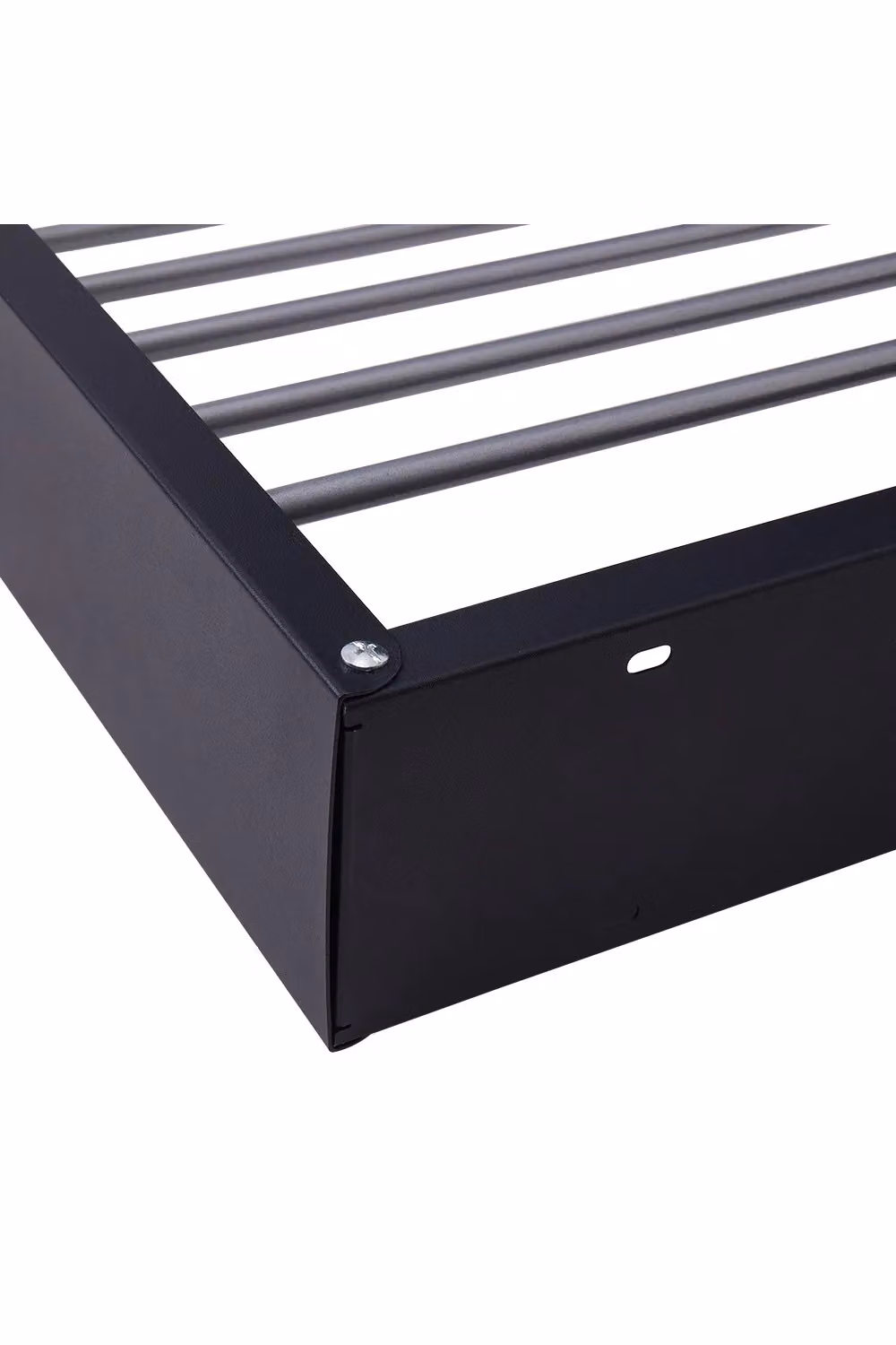 H&O Direct Space-Saving Wall Mounted Foldable Towel Drying Rack in Black Aluminium – 3