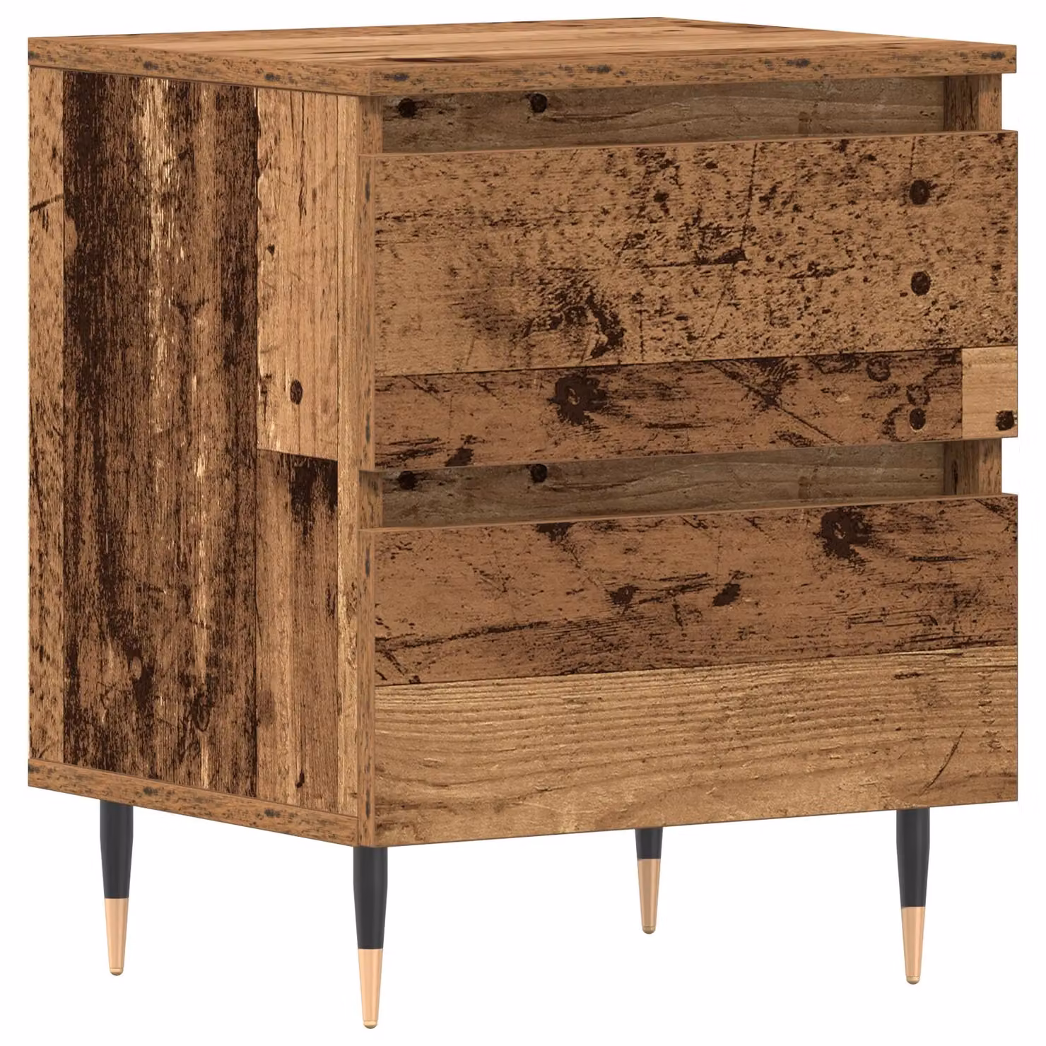 Berkfield Home Bedside Cabinet in Brown Old Wood, W/D/H: 40 x 35 x 50 cm – 2