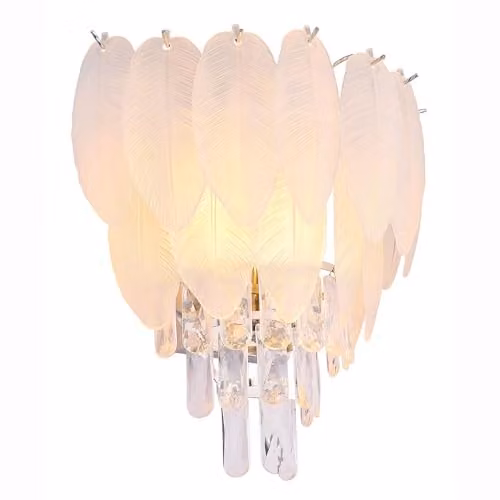 Globo Lighting Modern Crystal Wall Lamp in Chrome with 3x E14 Bulbs, W x H: 35.5 x 20.5 cm – 3