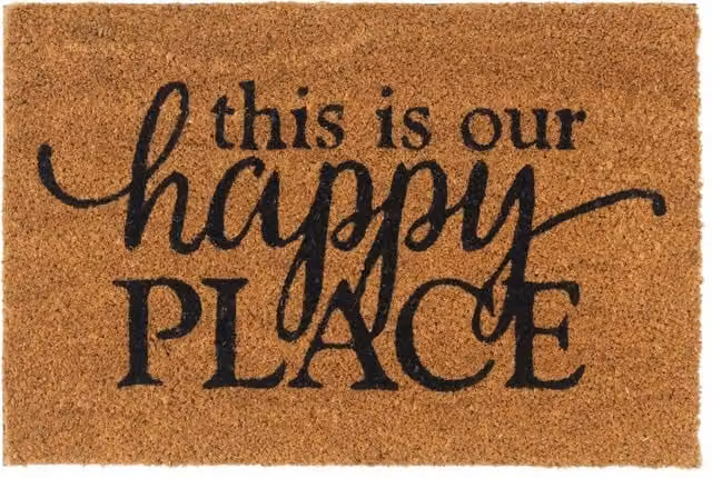 Berkfield Home Natural Tufted Coir Door Mat, Brown, W: 60 cm, D: 40 cm