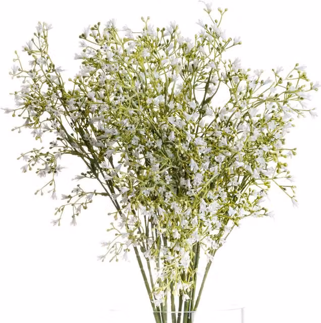 KDMK Mixed Wildflower Floral Spray in Green and White