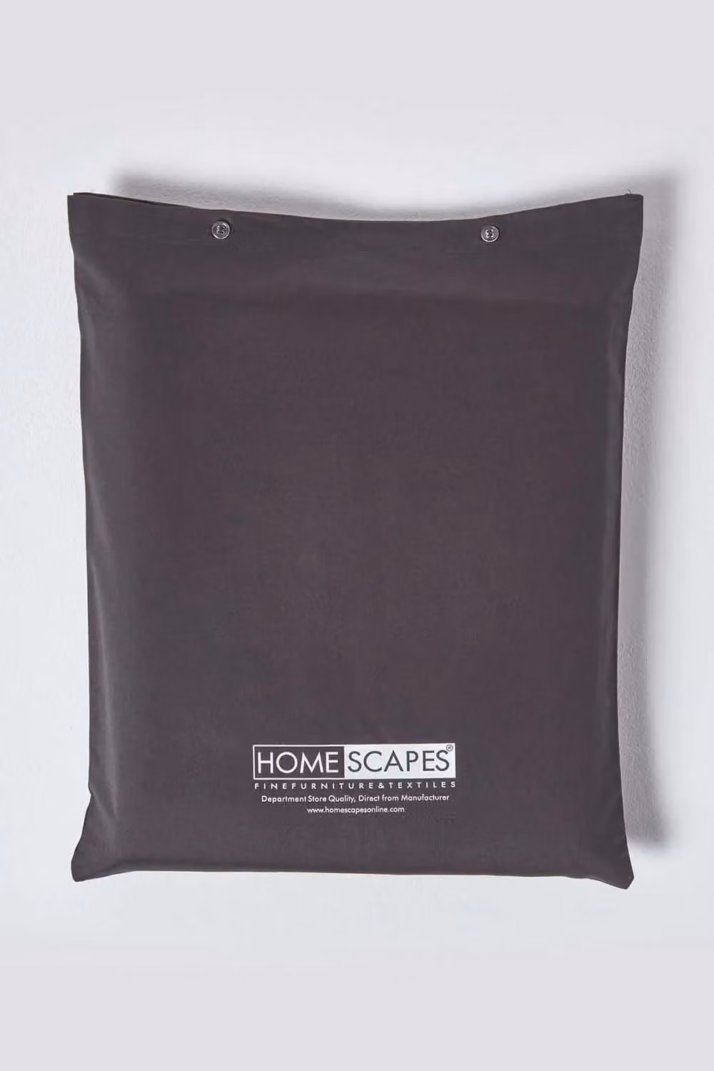 Homescapes 1000 Thread Count Egyptian Combed Cotton and Half Linen Flat Sheet in Anthracite Grey, W: 180 cm, D: 200 cm – 3