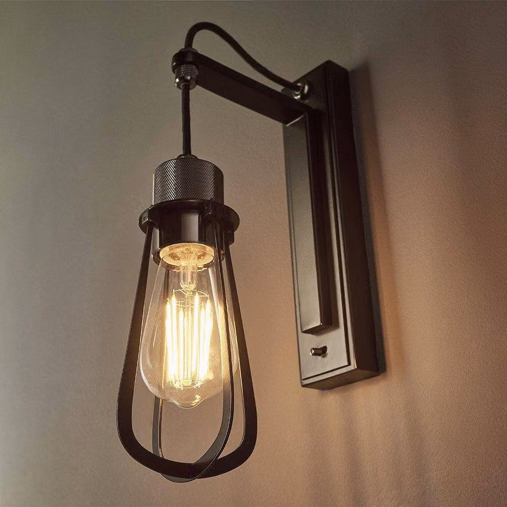 Netlighting ALESSANDRIA Dimmable Industrial Style Decorative Wall Lamp in Black and Chrome – 2