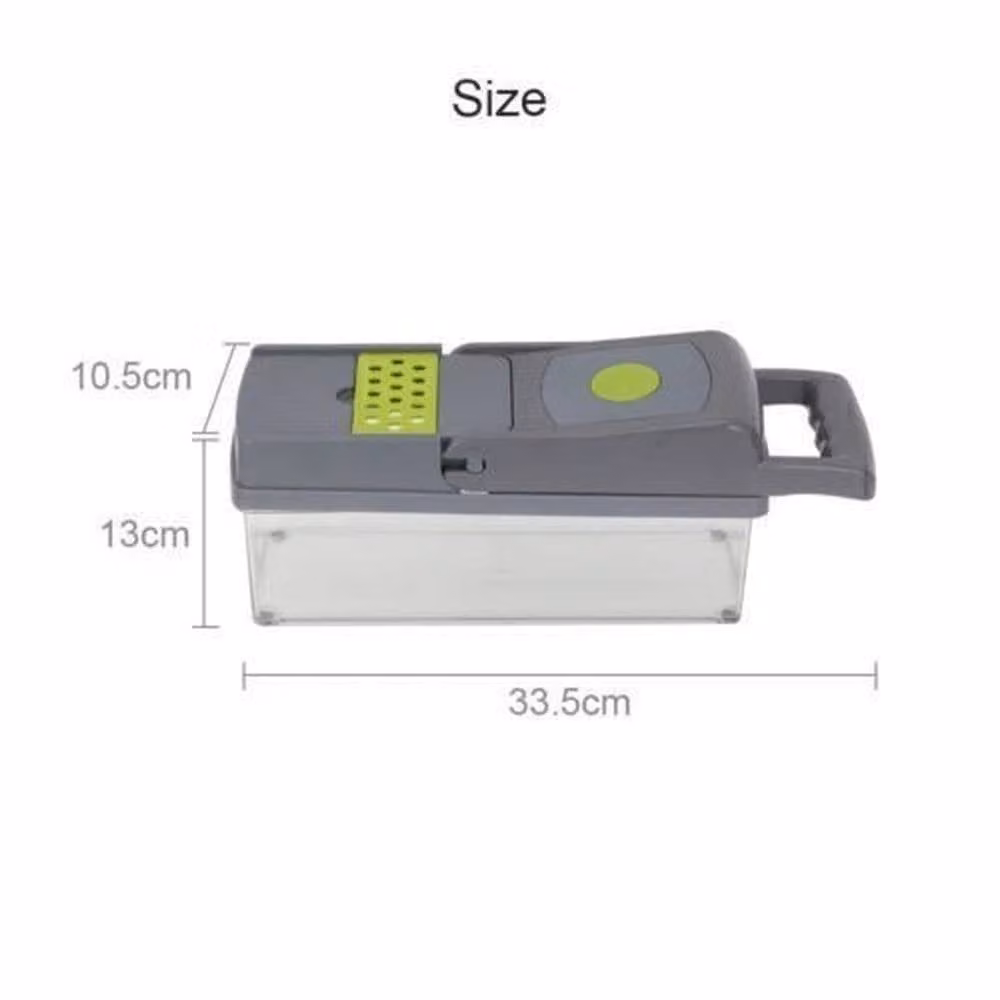 PAWNORA Green Vegetable Chopper and Slicer with Stainless Steel and Plastic Components – 2