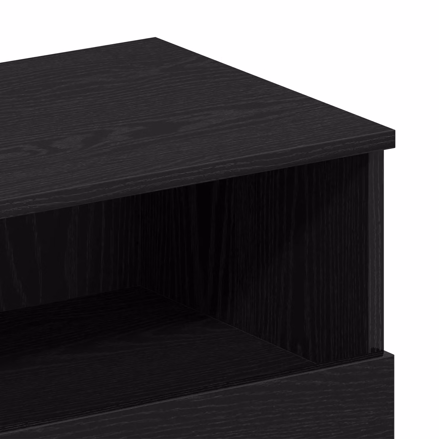 Berkfield Home Set of 2 Black Oak Bedside Cabinets, W/D/H: 40 x 35 x 65 cm – 5
