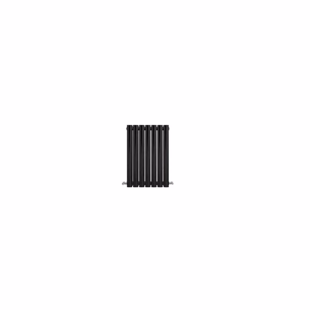 Banyetti Orva Black Horizontal Single Oval Column Radiator W: 600 mm, H: 413 mm – 4