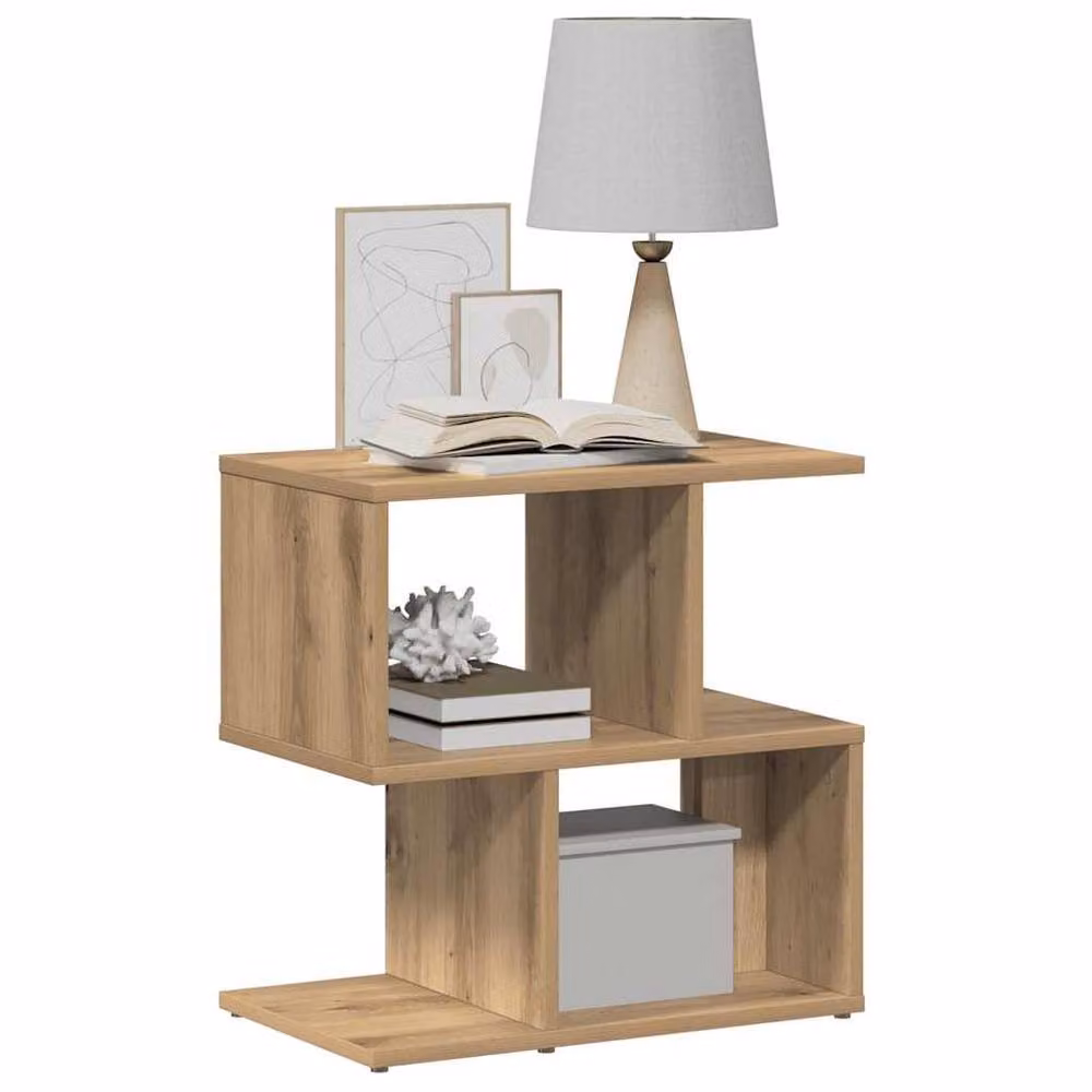 Berkfield Home Artisan Oak Bedside Cabinets, 2 Piece Set, Brown, W: 50 cm, D: 30 cm, H: 51.5 cm – 2