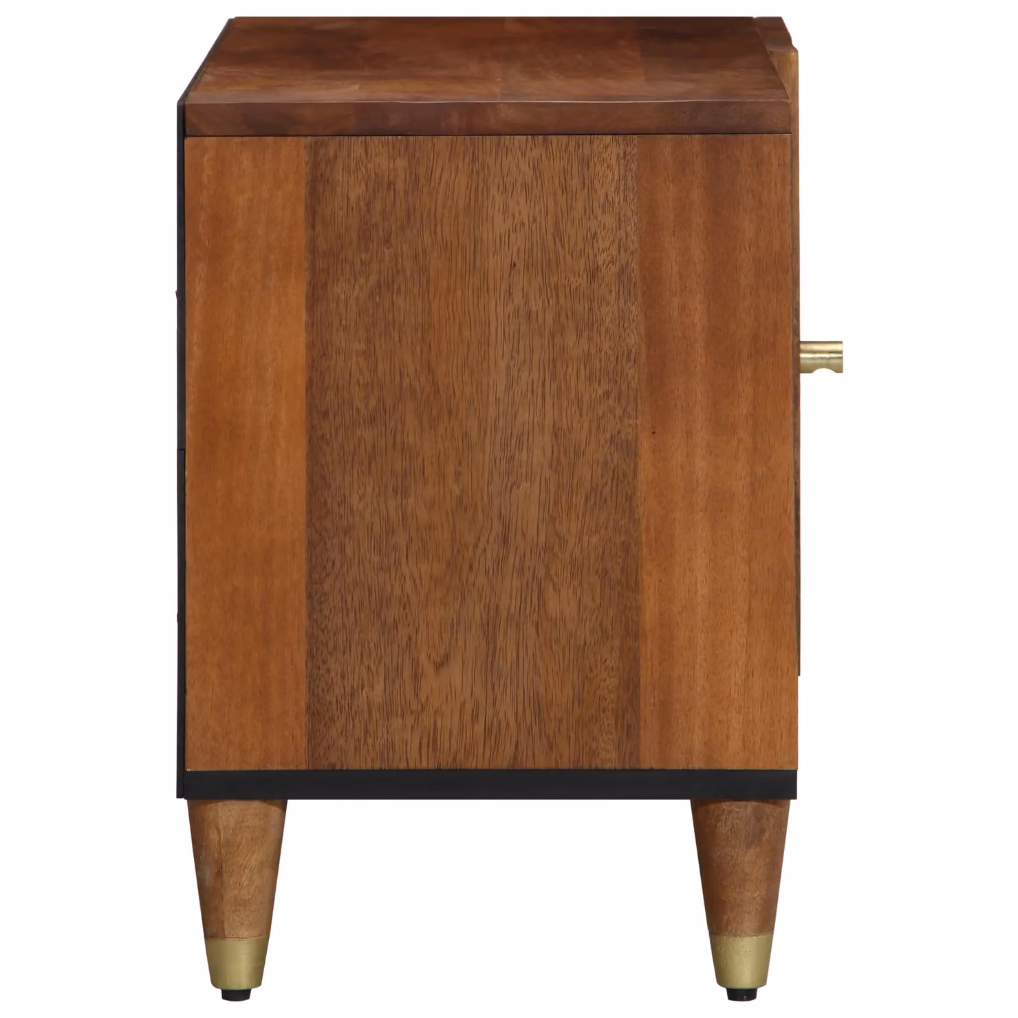 Berkfield Home Mid-Century TV Cabinet in Honey Brown Solid Mango Wood and Engineered Wood – 3