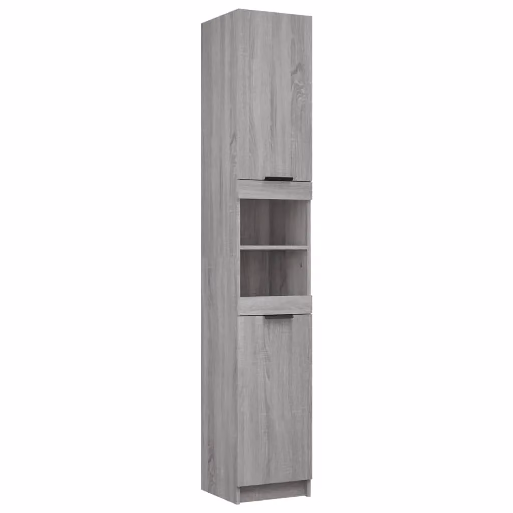 Berkfield Home 5 Piece Modern Grey Bathroom Cabinet Set in Sonoma Engineered Wood – 3