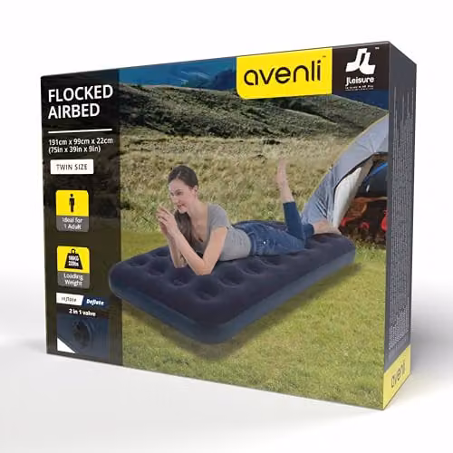 Jilong Twin Cb Unisex Water Repellent Outdoor Air Bed in Purple, W/D/H: 191 x 99 x 22 cm – 3