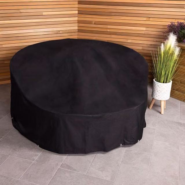 Charles Bentley Deluxe Rattan Day Bed Cover in Black – 1