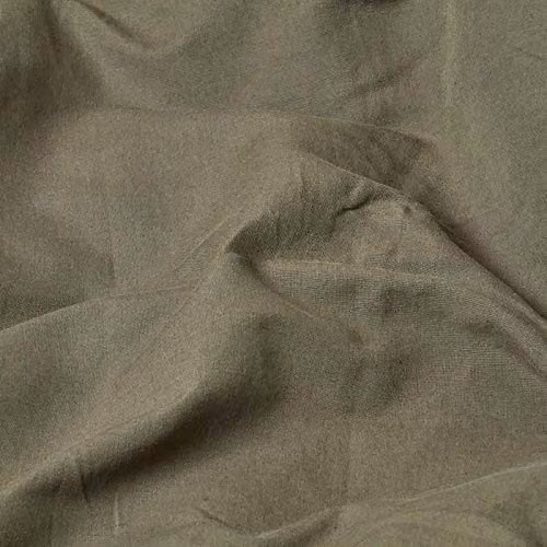 Homescapes Luxury Linen and Combed Cotton Oxford Pillowcase in Khaki Green – 2