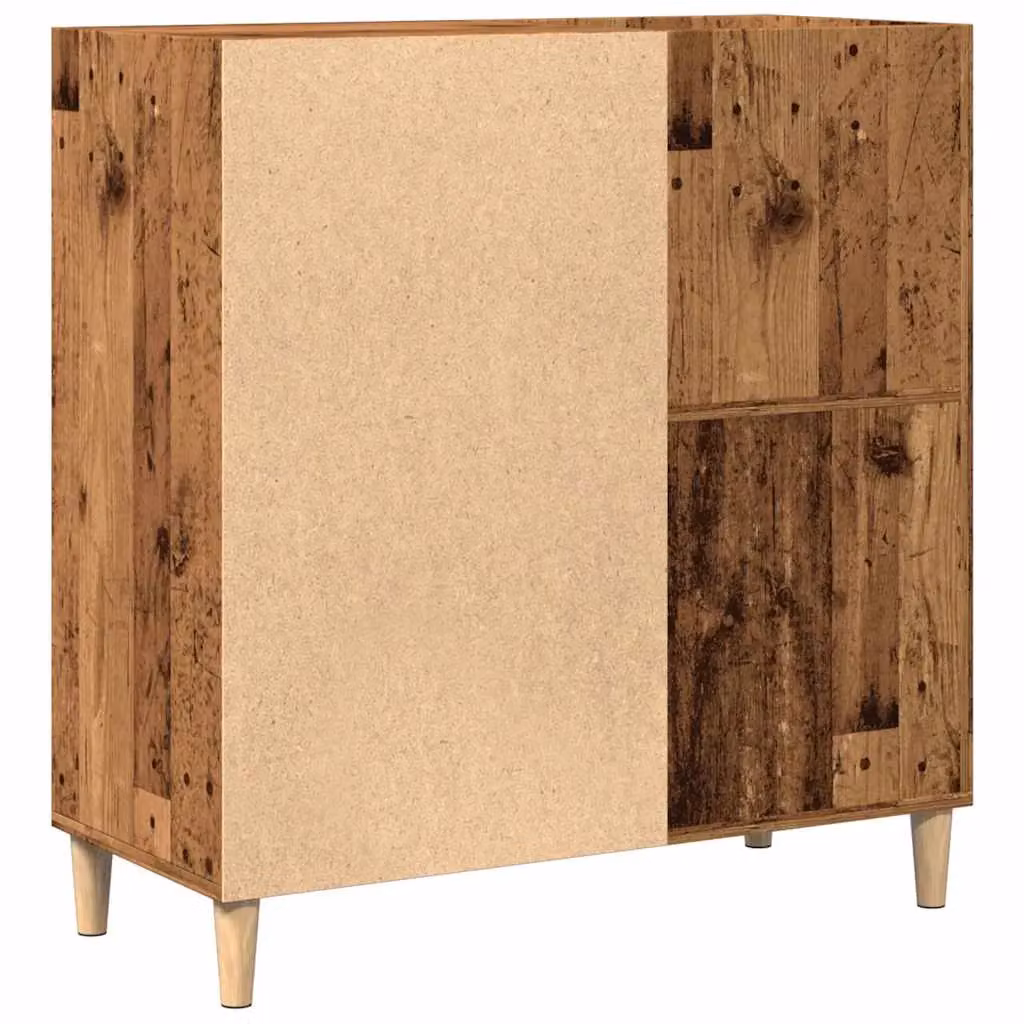 Berkfield Home Record Cabinet in Old Wood Brown, W/D/H: 84.5 x 38 x 89 cm – 5