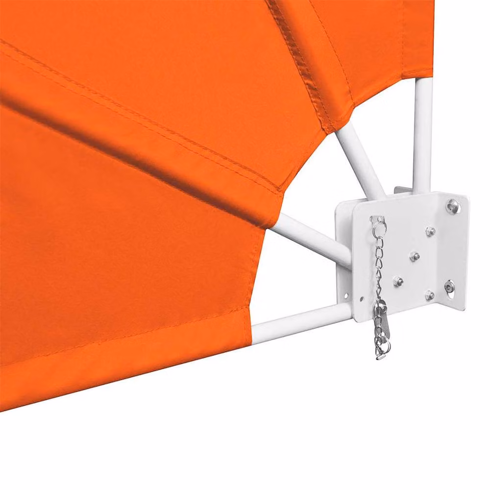 Berkfield Home Collapsible Balcony Side Awning in Orange, W/D/H: 140 x 140 x 140 cm – 3