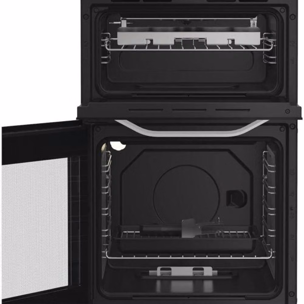 Hotpoint HTG5GCW White Twin Cavity Freestanding Gas Cooker with 59L Capacity and A+ Energy Rating – 3