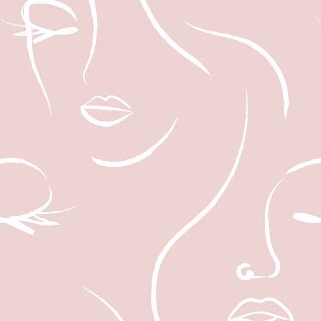 I Love Wallpaper Art Deco Abstract Wallpaper in Pink