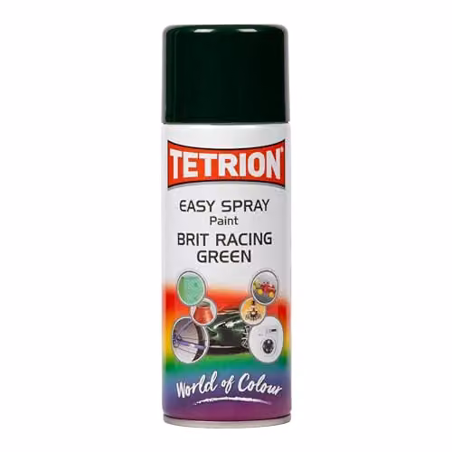 Tetrion Quick-Drying Gloss Spray Paint, British Racing Green, 400ml – 1
