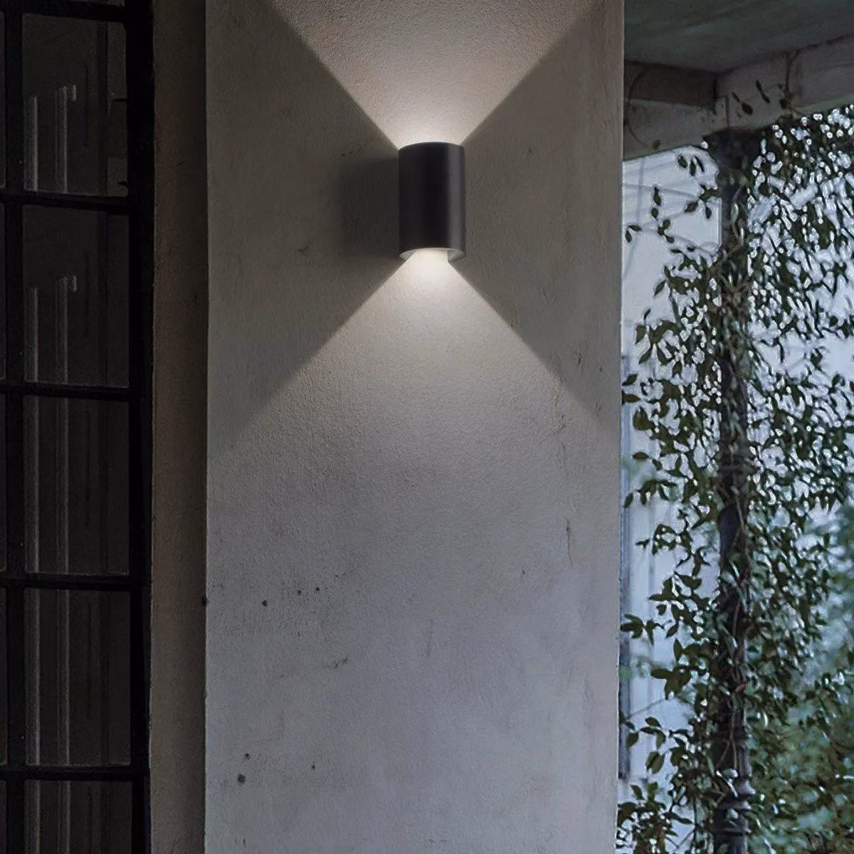 Netlighting Apollo LED 2 Light Outdoor Wall Light in Black, IP44 Rated – 3