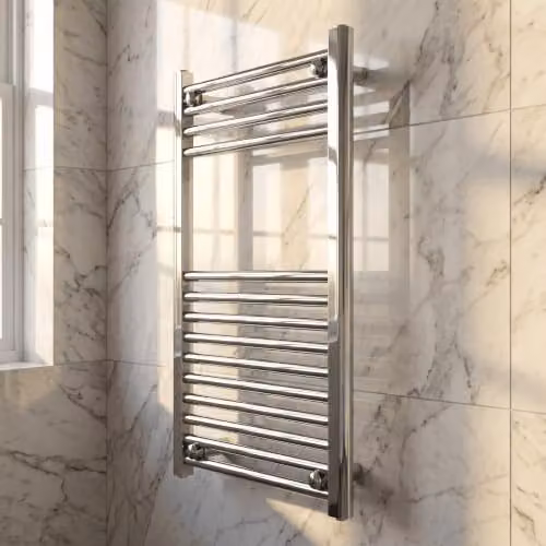 Balterley Vertical Straight Ladder Towel Rail, Chrome, W/H: 50 x 80 cm – 3