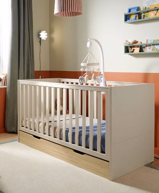 Mamas & Papas Riga Cotbed in Cashmere Beige